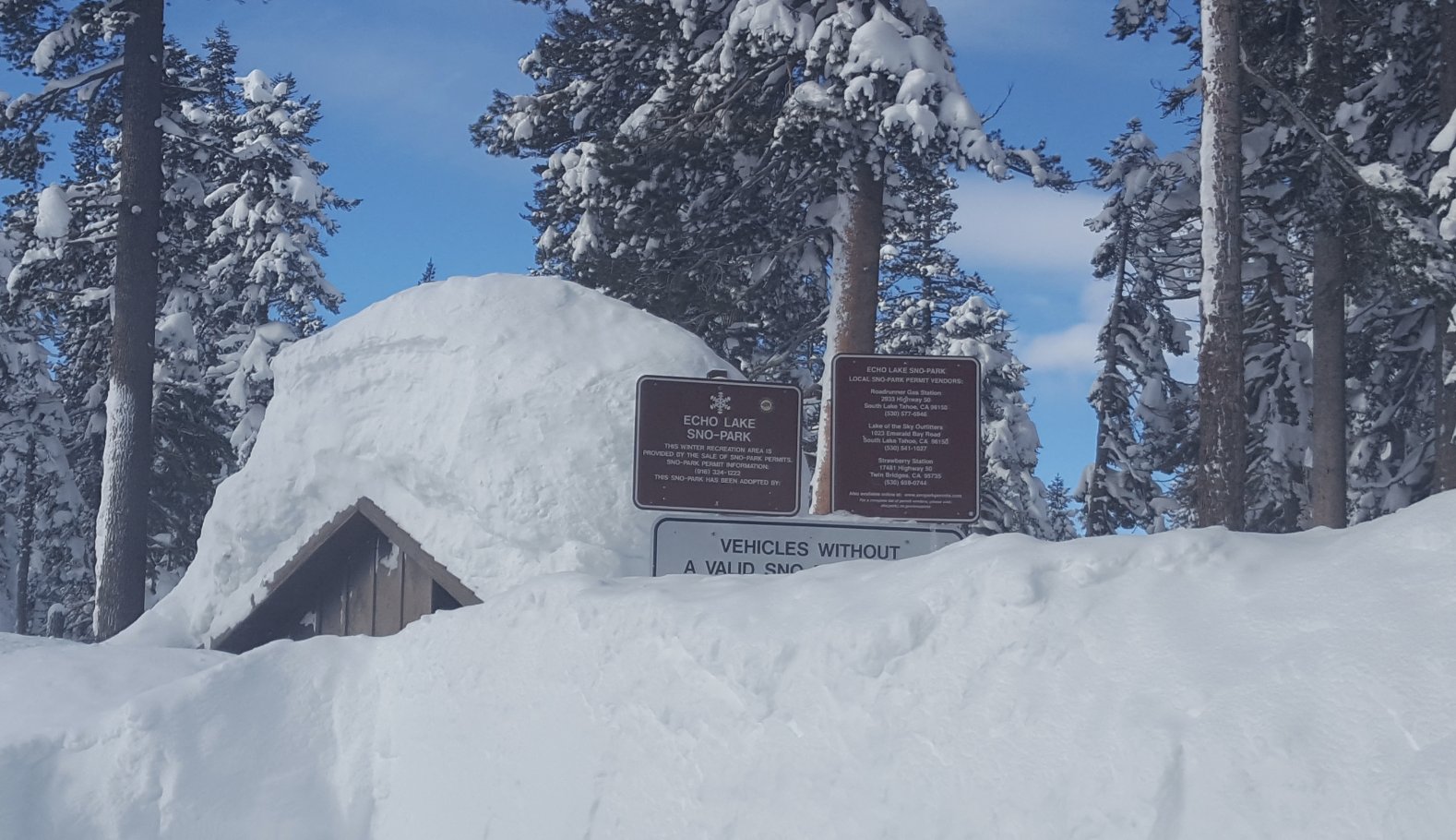 Echo Lake Snowshoe Hike